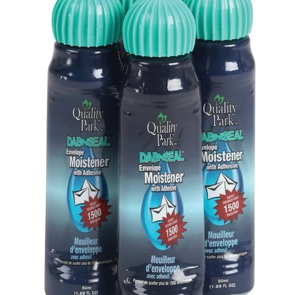 Quality Park 4 Bottles of Dab-N-Seal Envelope Moistener with Adhesive - Picture 3 of 9